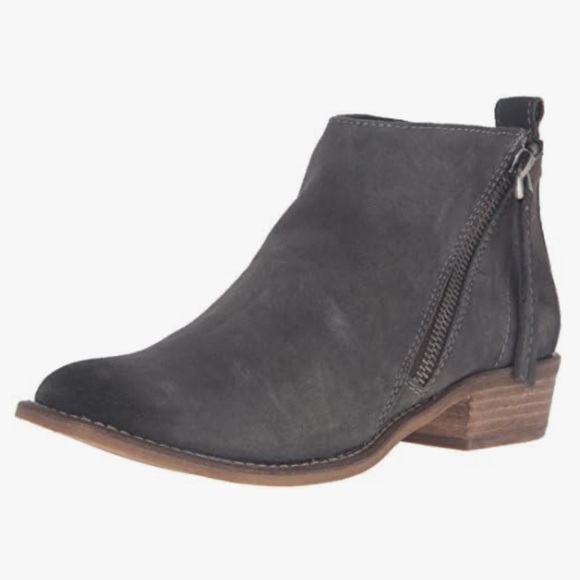 Dolce Vita Shoes - Dolce Vita Women's Sibil Ankle Bootie Suede Outer, Gray Color Double Zip Sz 9ish
